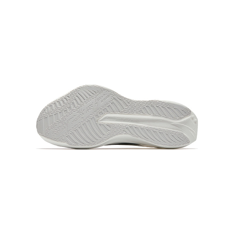 ANTA C202 LSD Zone 2 N90 White Black running shoe, outsole view showing the tread pattern.