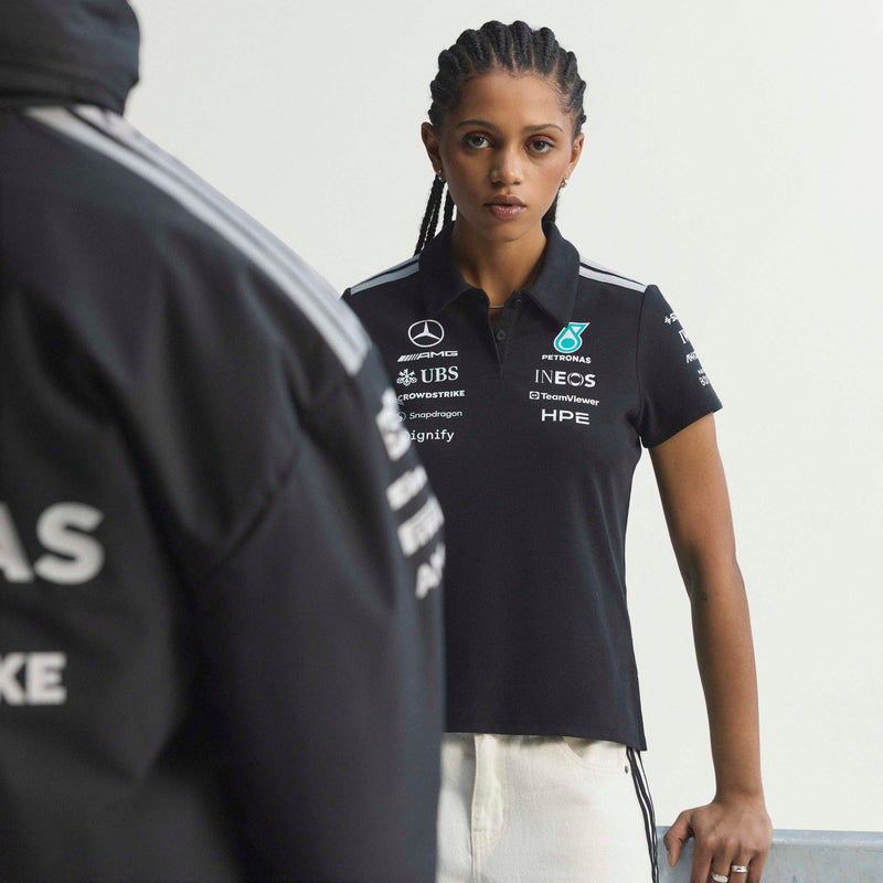 adidas Mercedes - AMG Petronas Formula One Team Engineers Polo Regular SS26 'Black White'