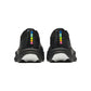 Pair of ANTA C202 LSD Zone 2 N90 Black Iron running shoes, rear view showing the heels and multicolour branding.