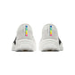 Pair of ANTA C202 LSD Zone 2 N90 White Black running shoes, rear view showing the heels and multicolour branding.