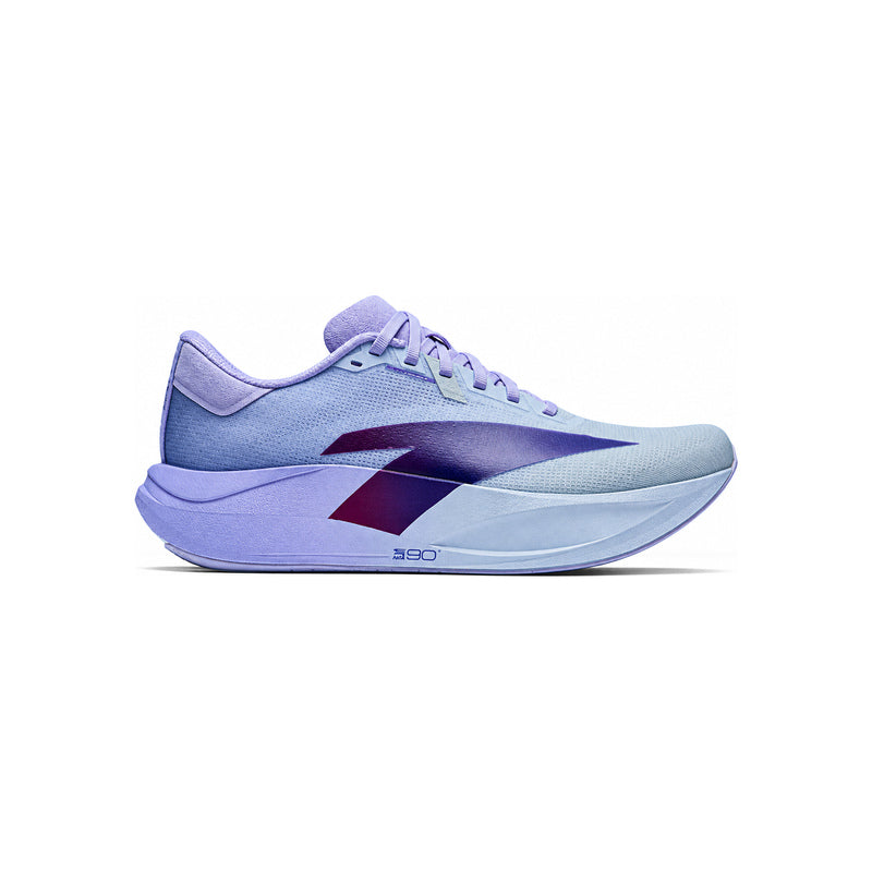 Women’s ANTA C202 LSD Zone 2 N90 Lavender Purple running shoe, outer side view showing the purple logo and two-tone midsole.