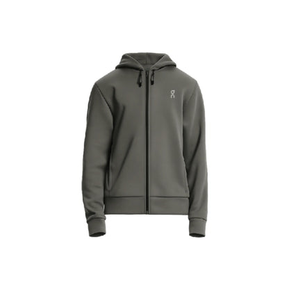 On Running Cloud Focus Tech Zip Hoodie 'Shadow' product front view