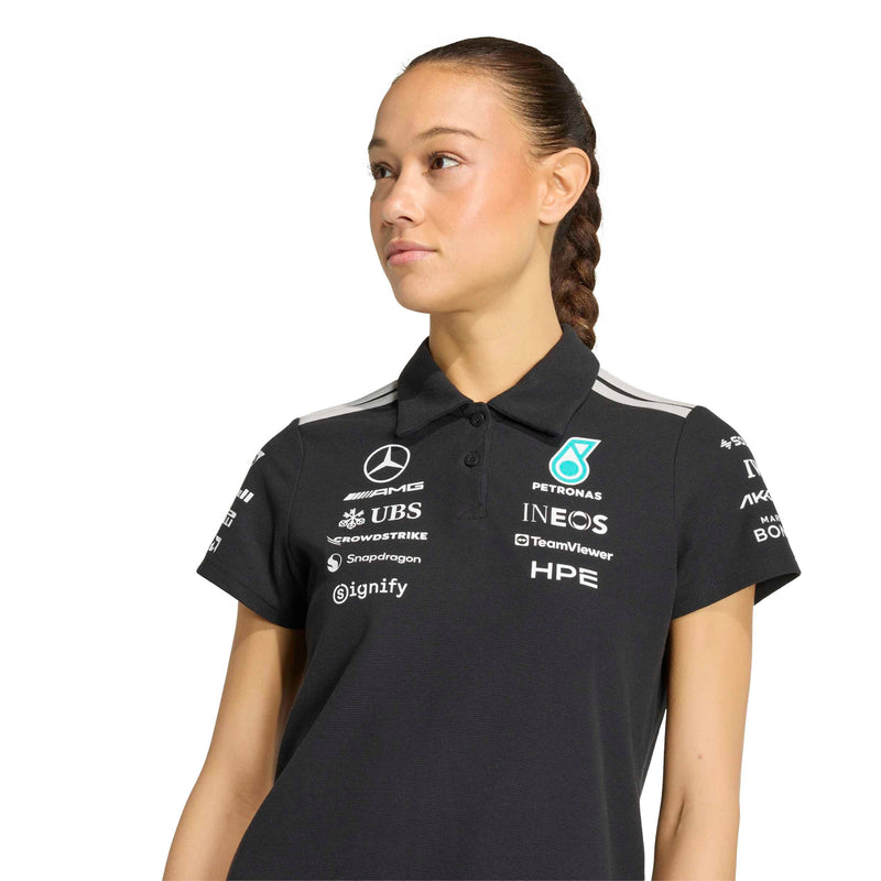 adidas Mercedes - AMG Petronas Formula One Team Engineers Polo Regular SS26 'Black White'