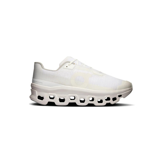 On Running Cloudmonster Void 'White' Women lateral side view