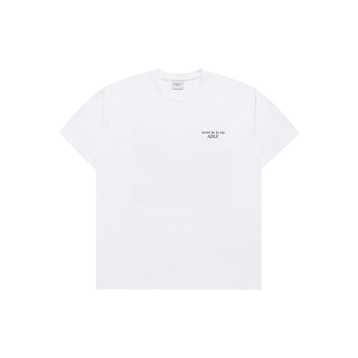 ADLV Basic Logo short-sleeve T-shirt in White, front view