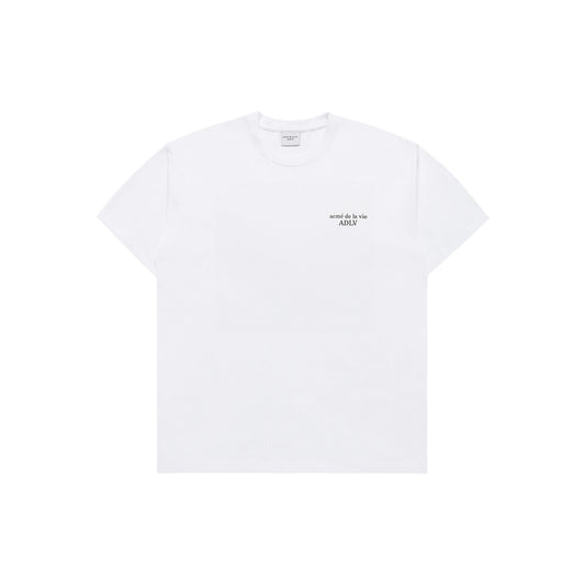 ADLV Basic Logo short-sleeve T-shirt in White, front view