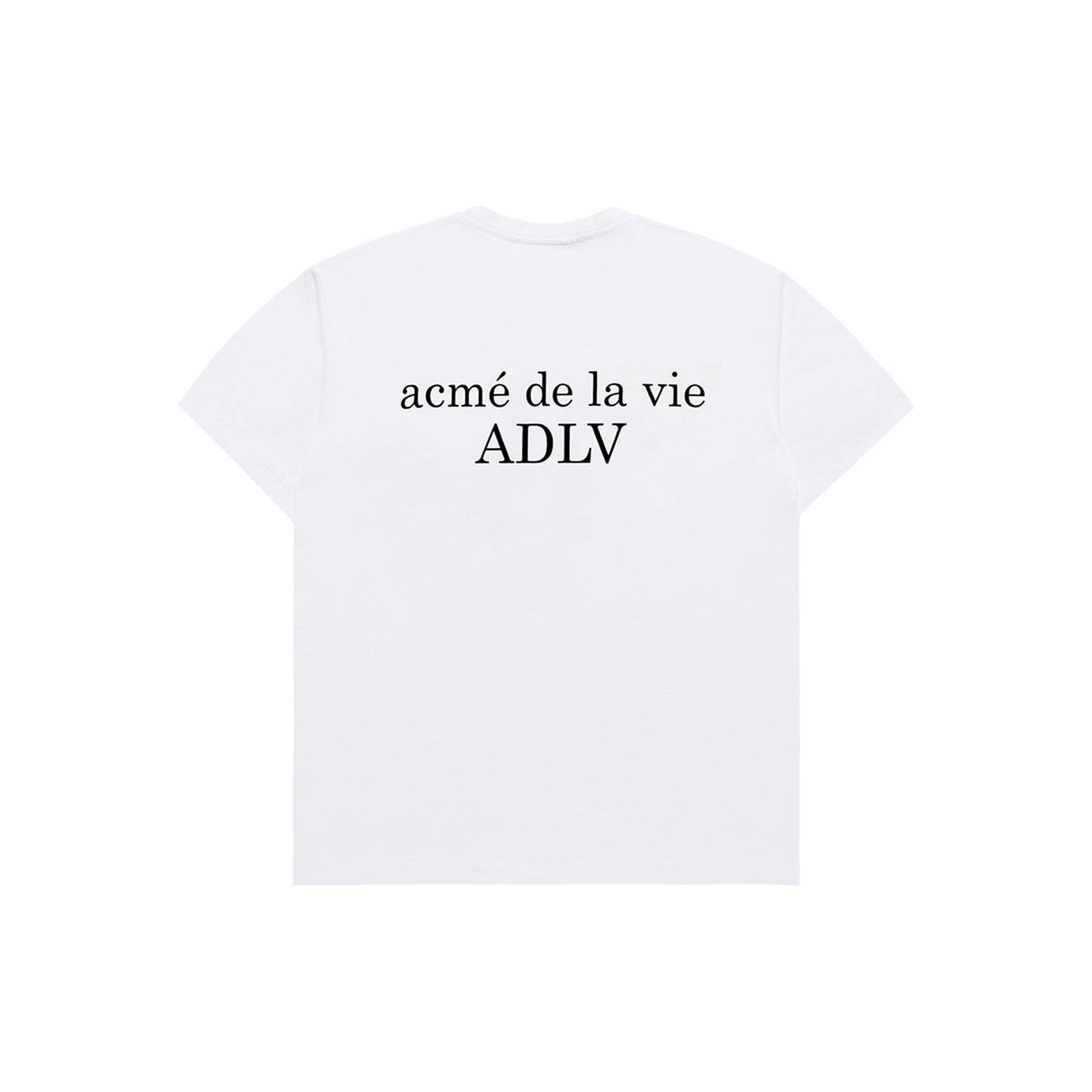 ADLV Basic Logo short-sleeve T-shirt in White, back view