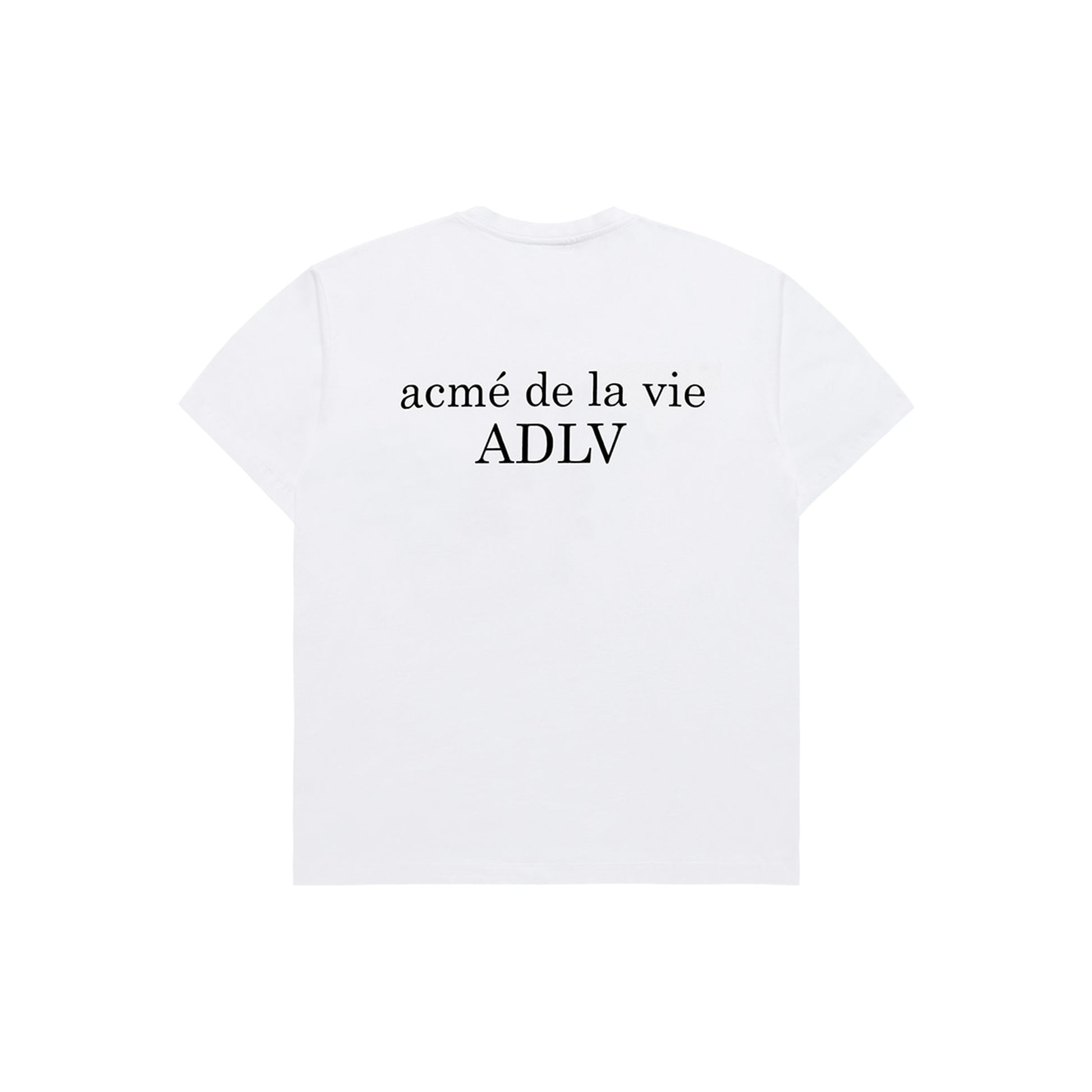ADLV Basic Logo short-sleeve T-shirt in White, back view