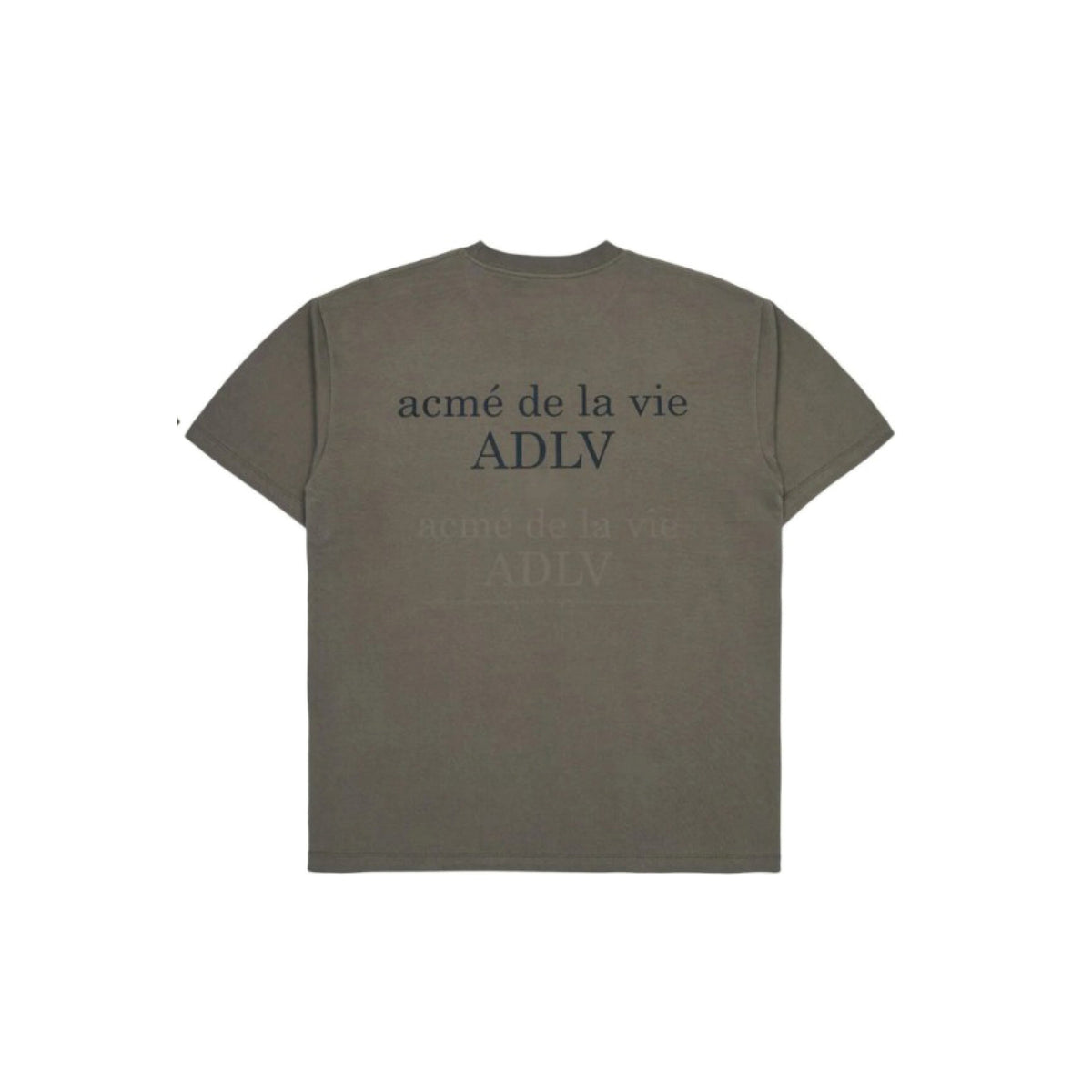 ADLV Basic Logo cocoa T-shirt, back view