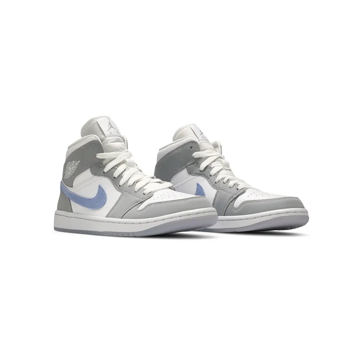Air Jordan 1 Mid Wolf Grey Aluminum women view 3