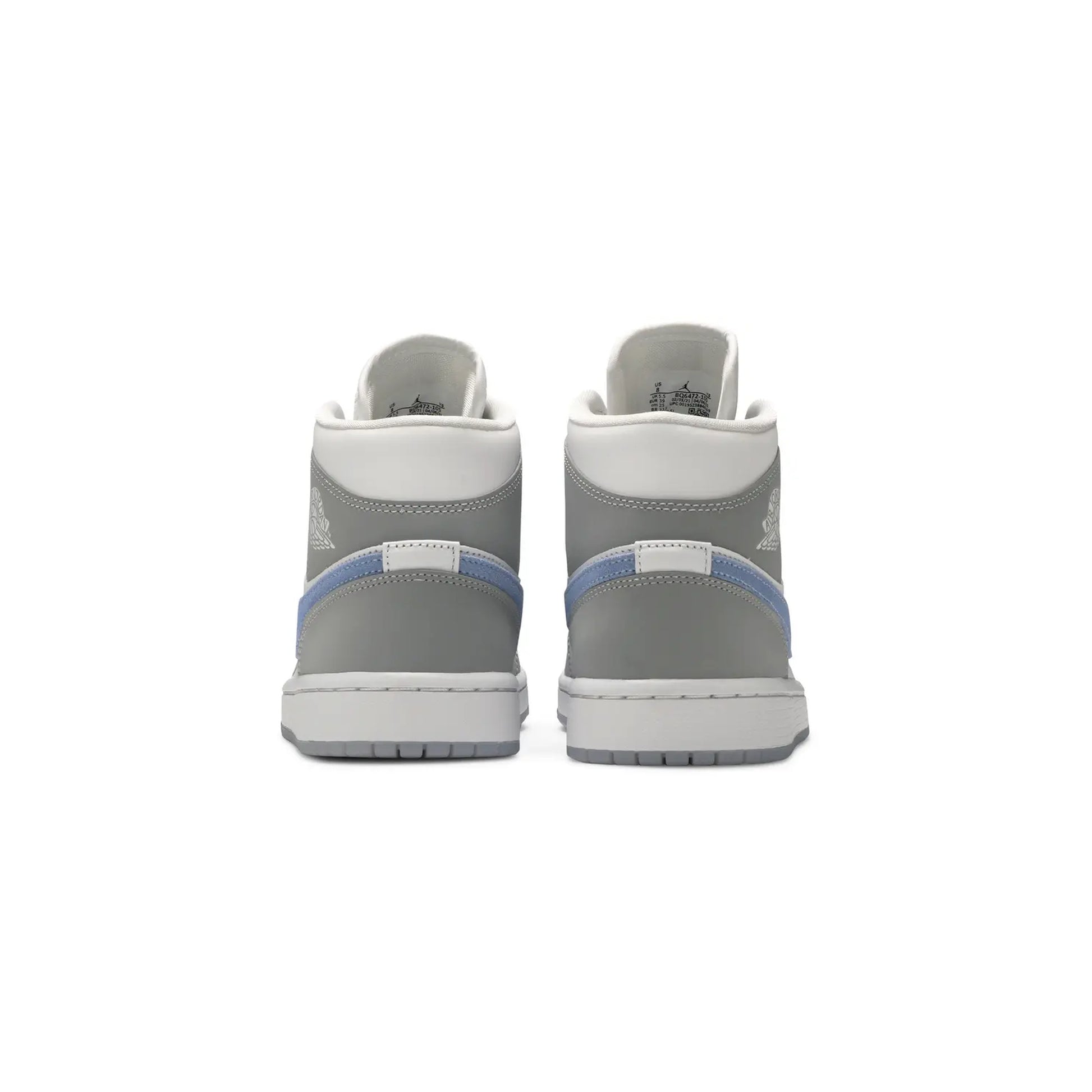 Air Jordan 1 Mid Wolf Grey Aluminum women view 4