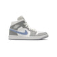 Air Jordan 1 Mid Wolf Grey Aluminum women view 1