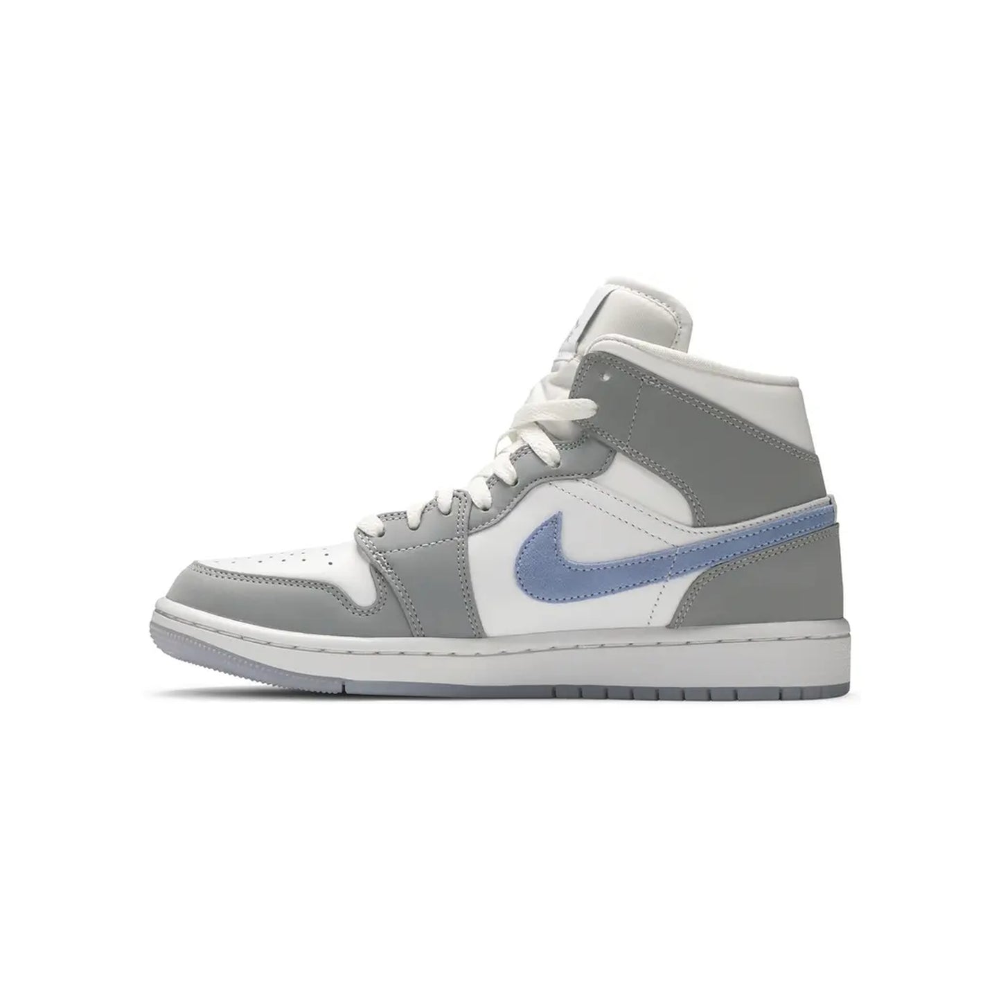 Air Jordan 1 Mid Wolf Grey Aluminum women view 2
