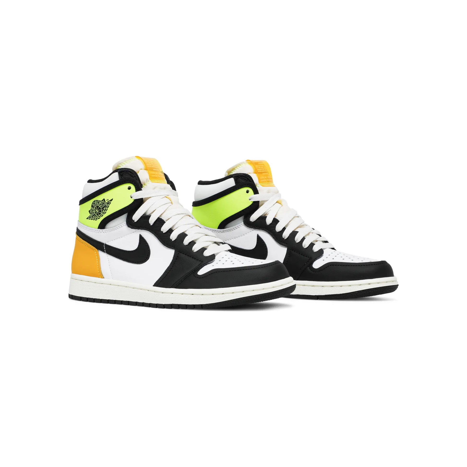 Nike Air Jordan 1 High Black Bolt University Gold men view 3