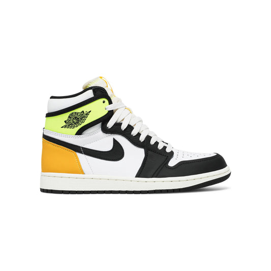 Nike Air Jordan 1 High Black Bolt University Gold men view 1