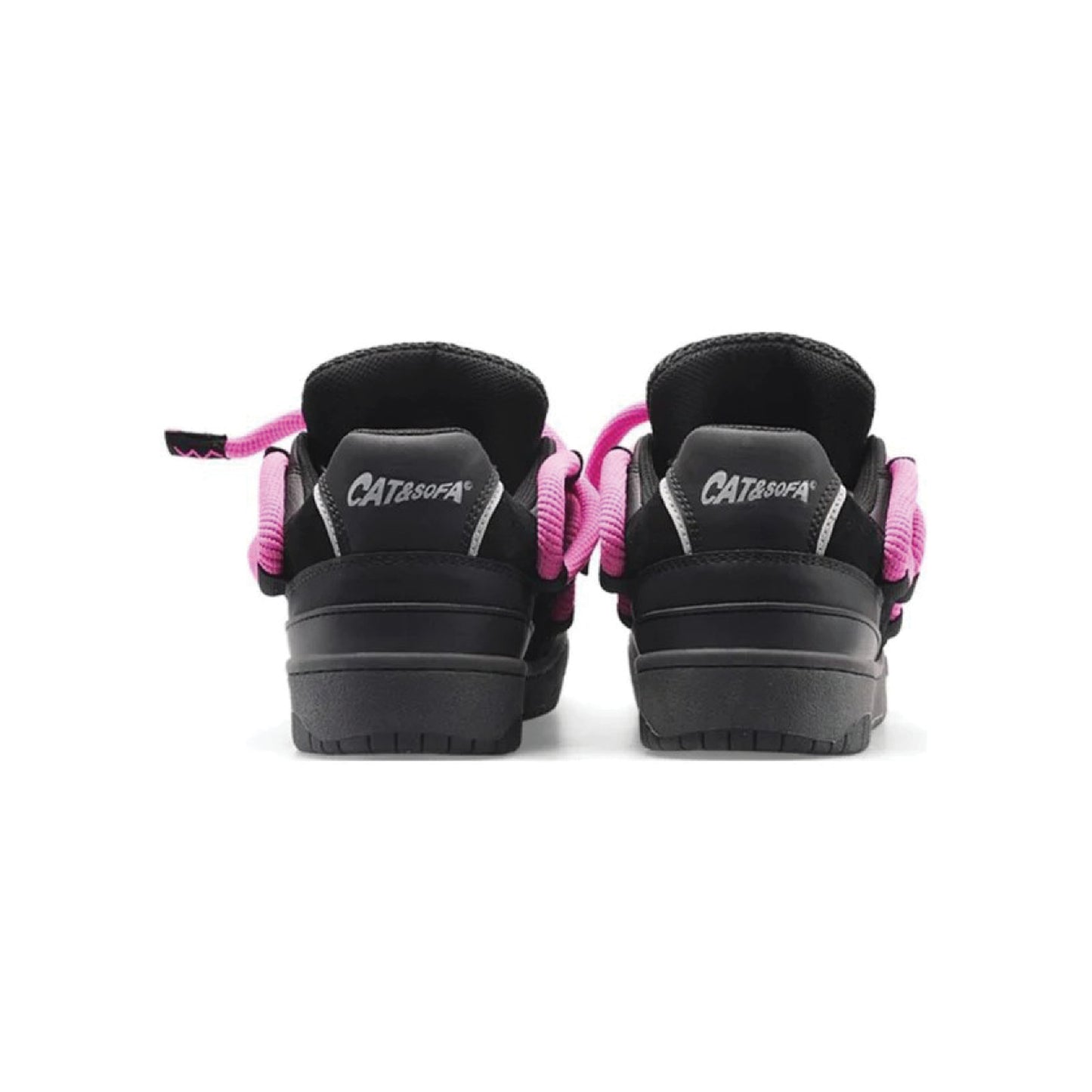 Cat & Sofa Dread Locks Black Pink view 3