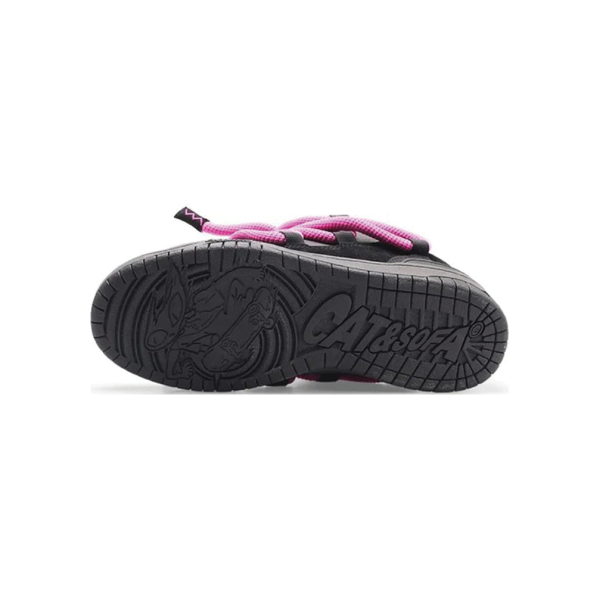 Cat & Sofa Dread Locks Black Pink view 4