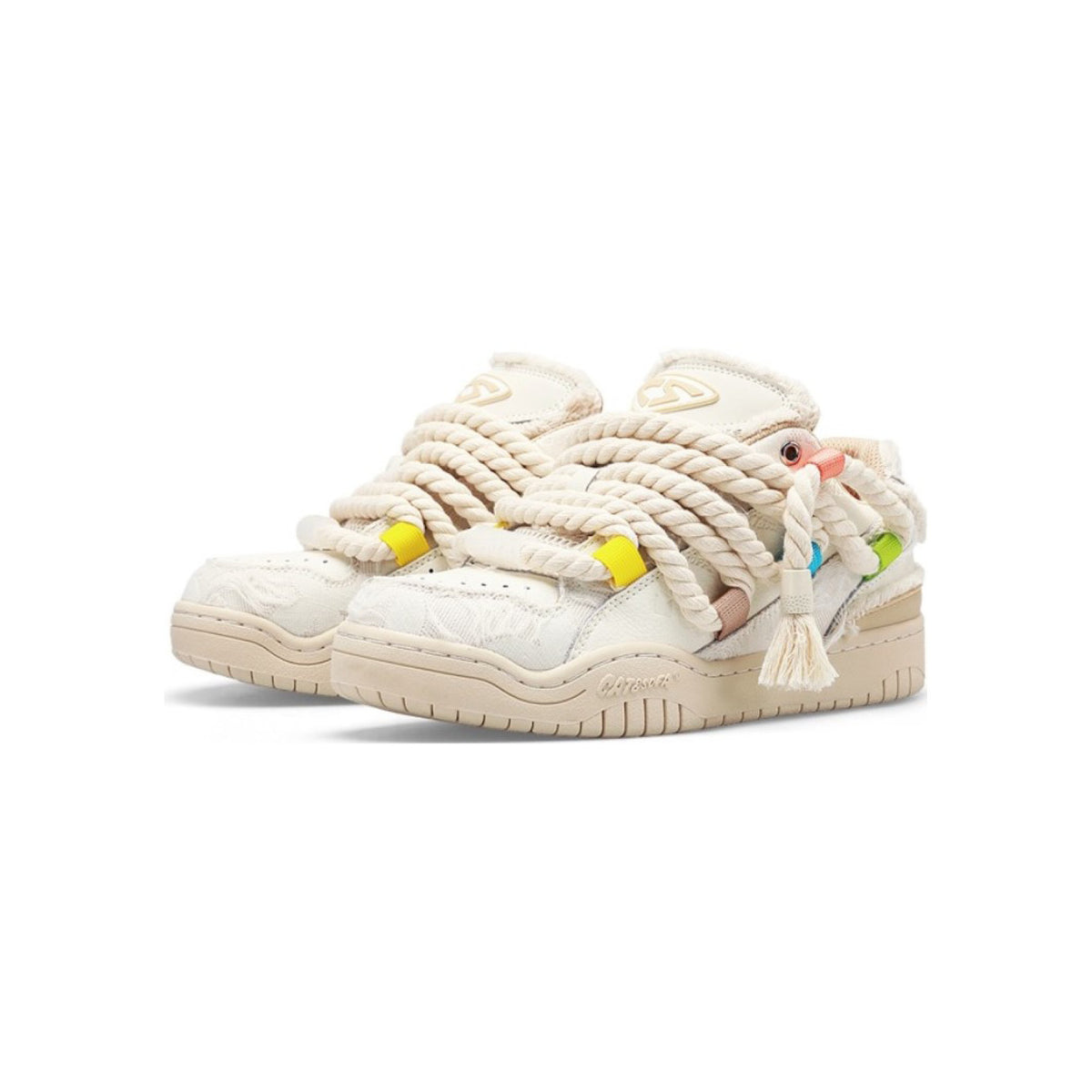 Cat & Sofa Dread Locks Cream Beige view 2