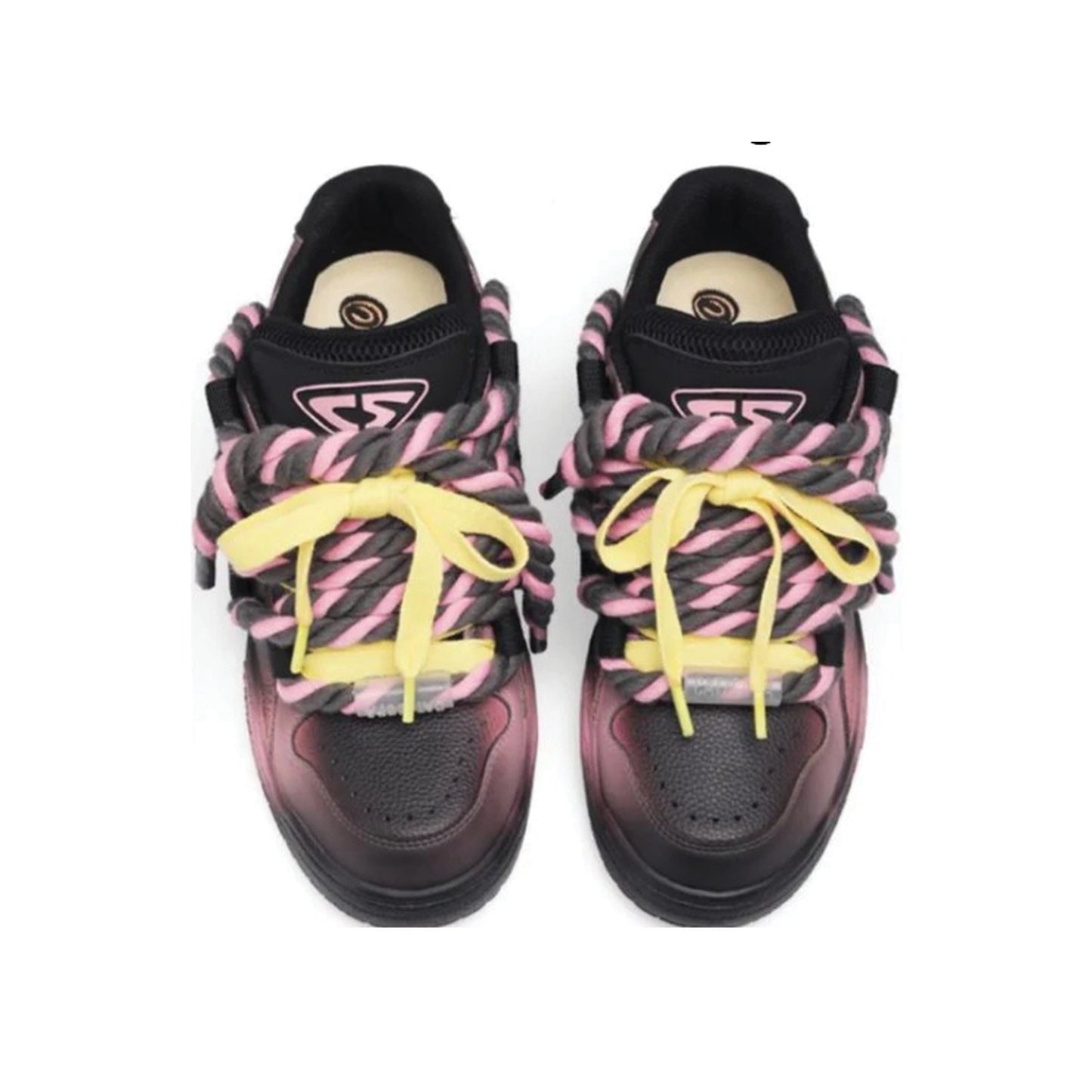 Cat & Sofa Dread Locks Vintage Black Pink view 3