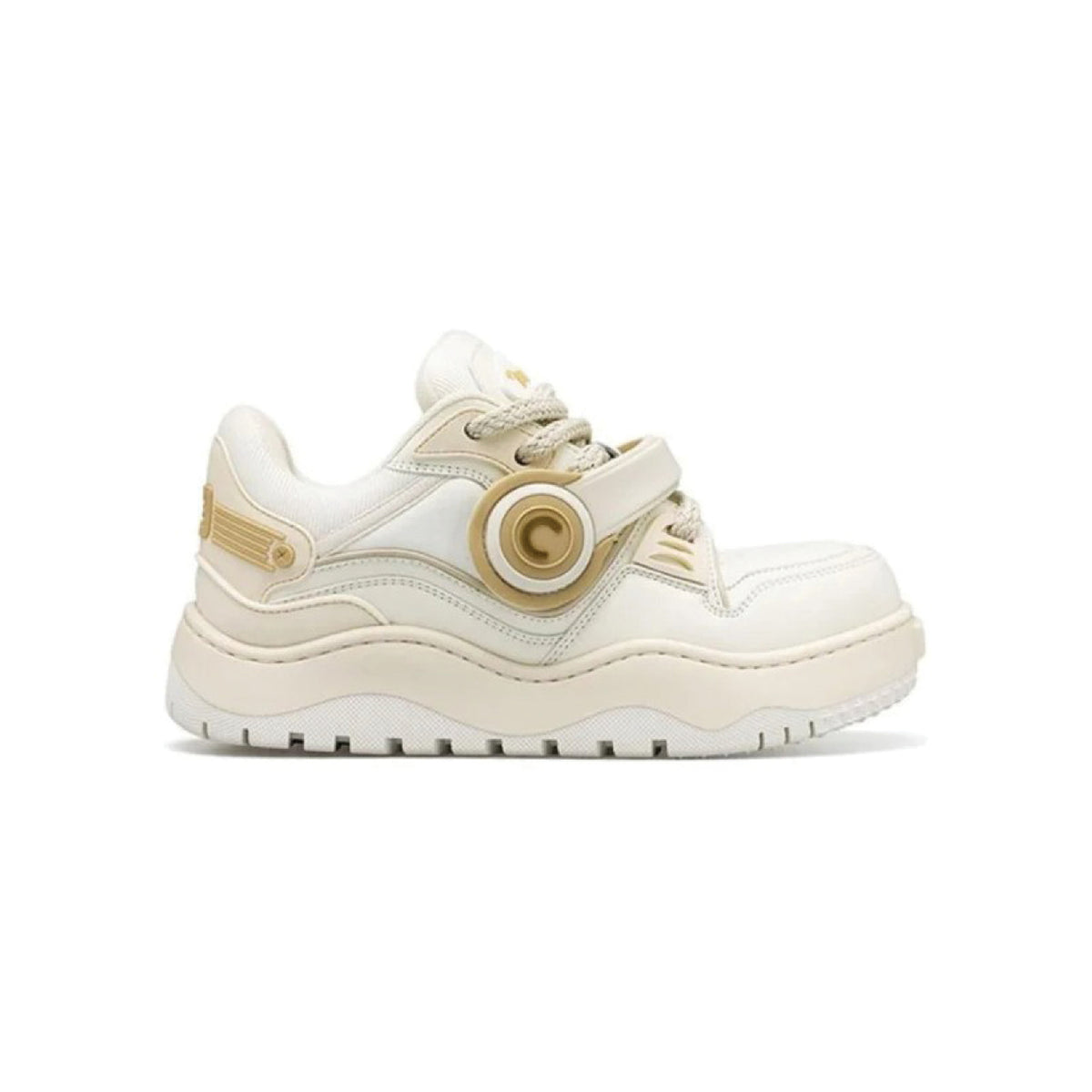Cat & Sofa Headphone Shoes Cream White view 1