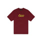Drew Secret short-sleeve T-shirt in burgundy, front view