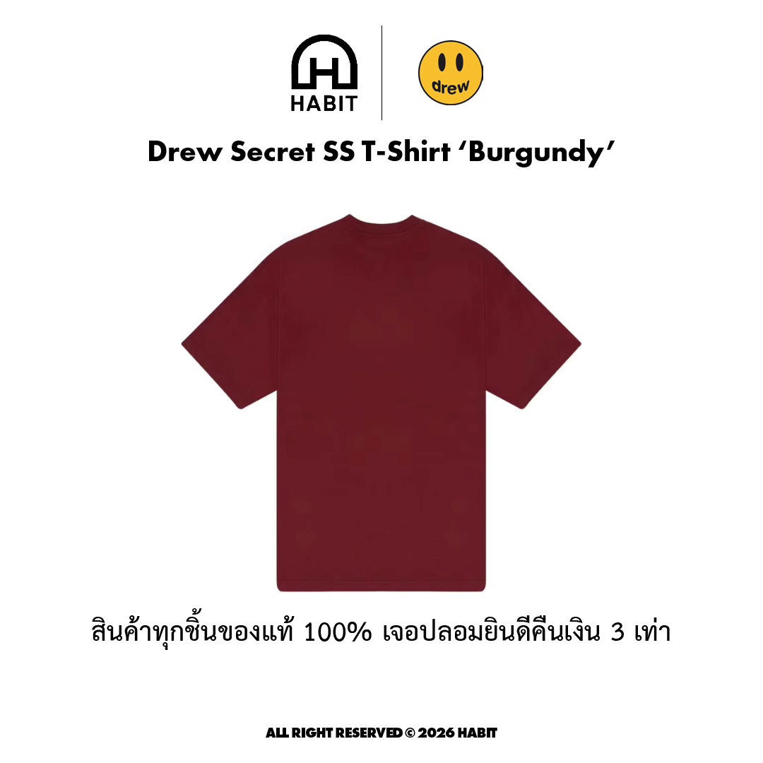 Drew Secret SS T-Shirt Burgundy view 2
