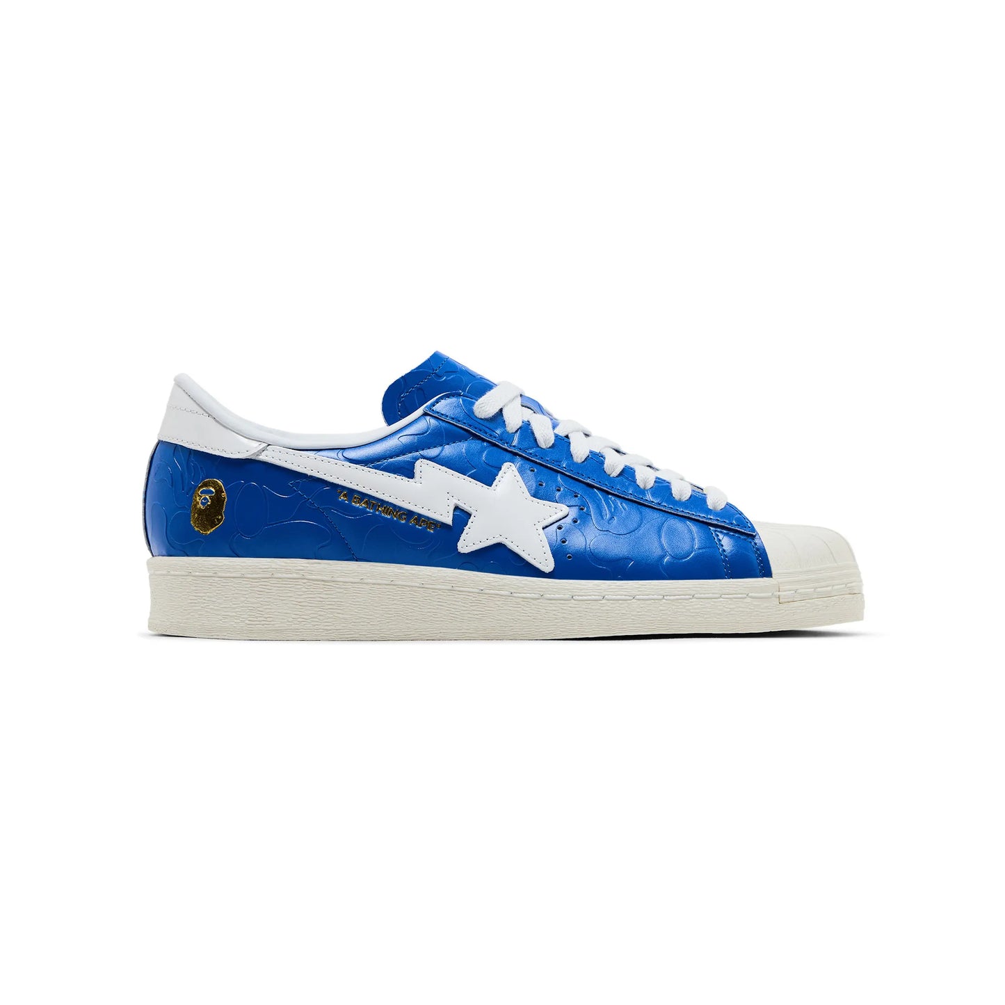 adidas Originals Superstar Vintage x BAPE Blue White view 1