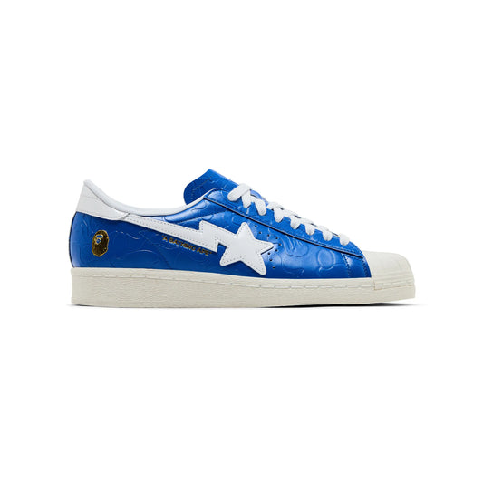 adidas Originals Superstar Vintage x BAPE Blue White view 1