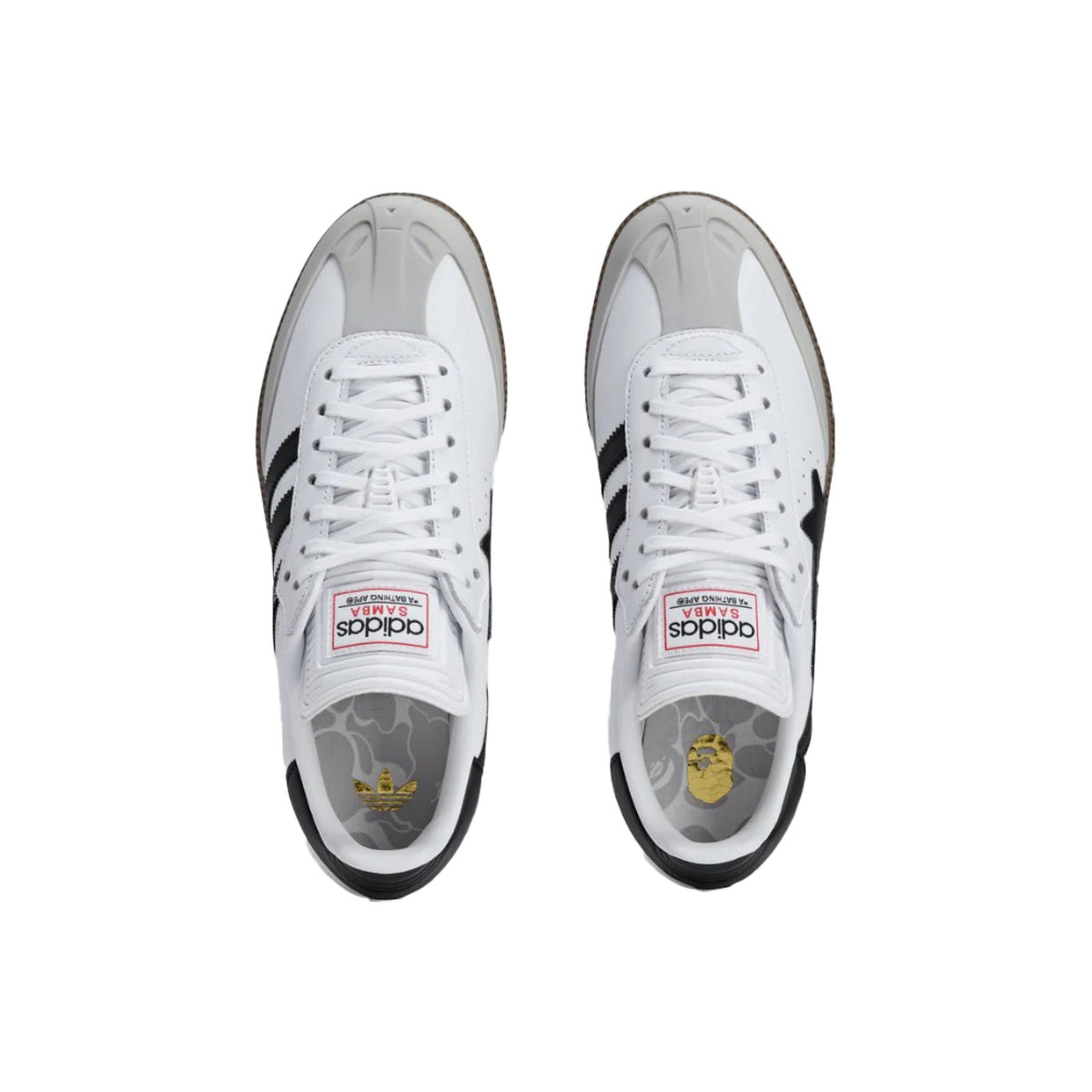 adidas Originals Samba x BAPE White Black Gum view 5