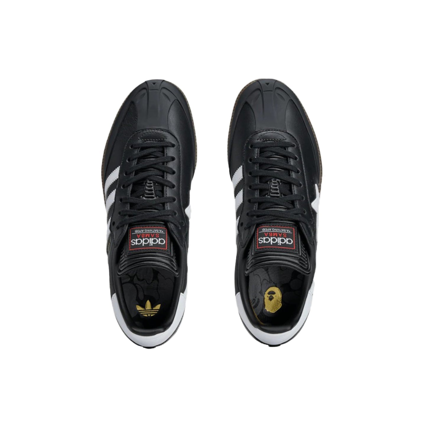 adidas Originals Samba x Bape Black White Gum view 5