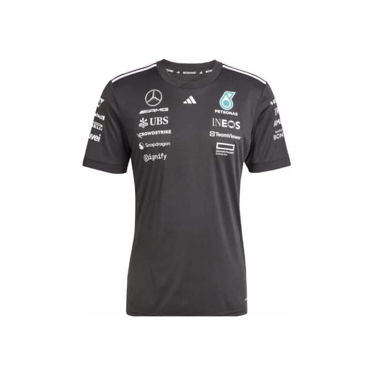 adidas Mercedes - AMG Petronas Formula One Team Driver Jersey Black / White view 1