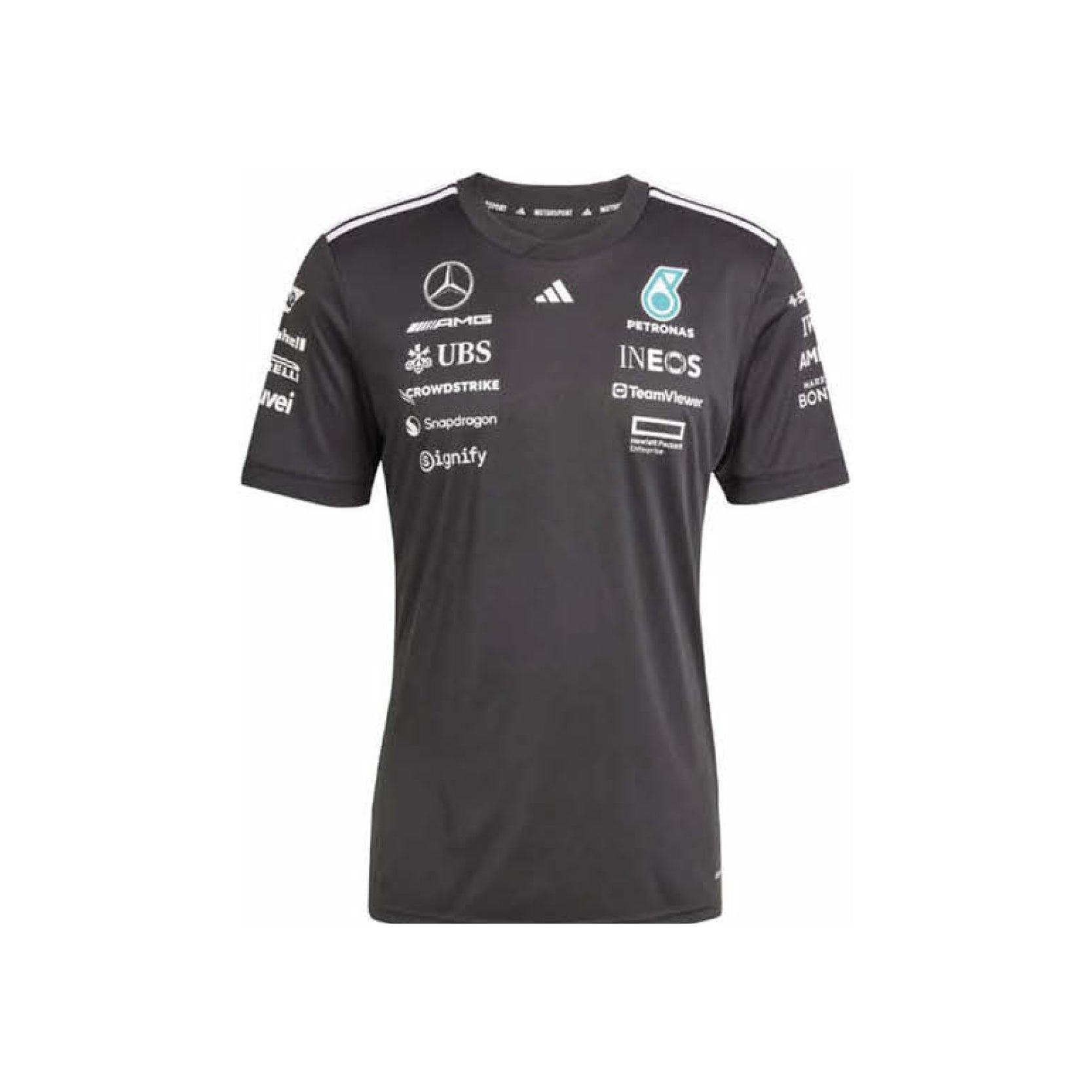 adidas Mercedes - AMG Petronas Formula One Team Driver Jersey Black / White view 1