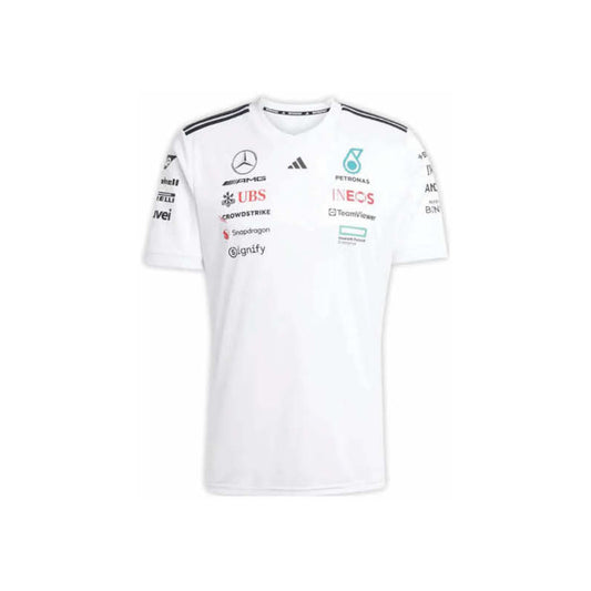 adidas Mercedes - AMG Petronas Formula One Team Driver Jersey White / Black view 1