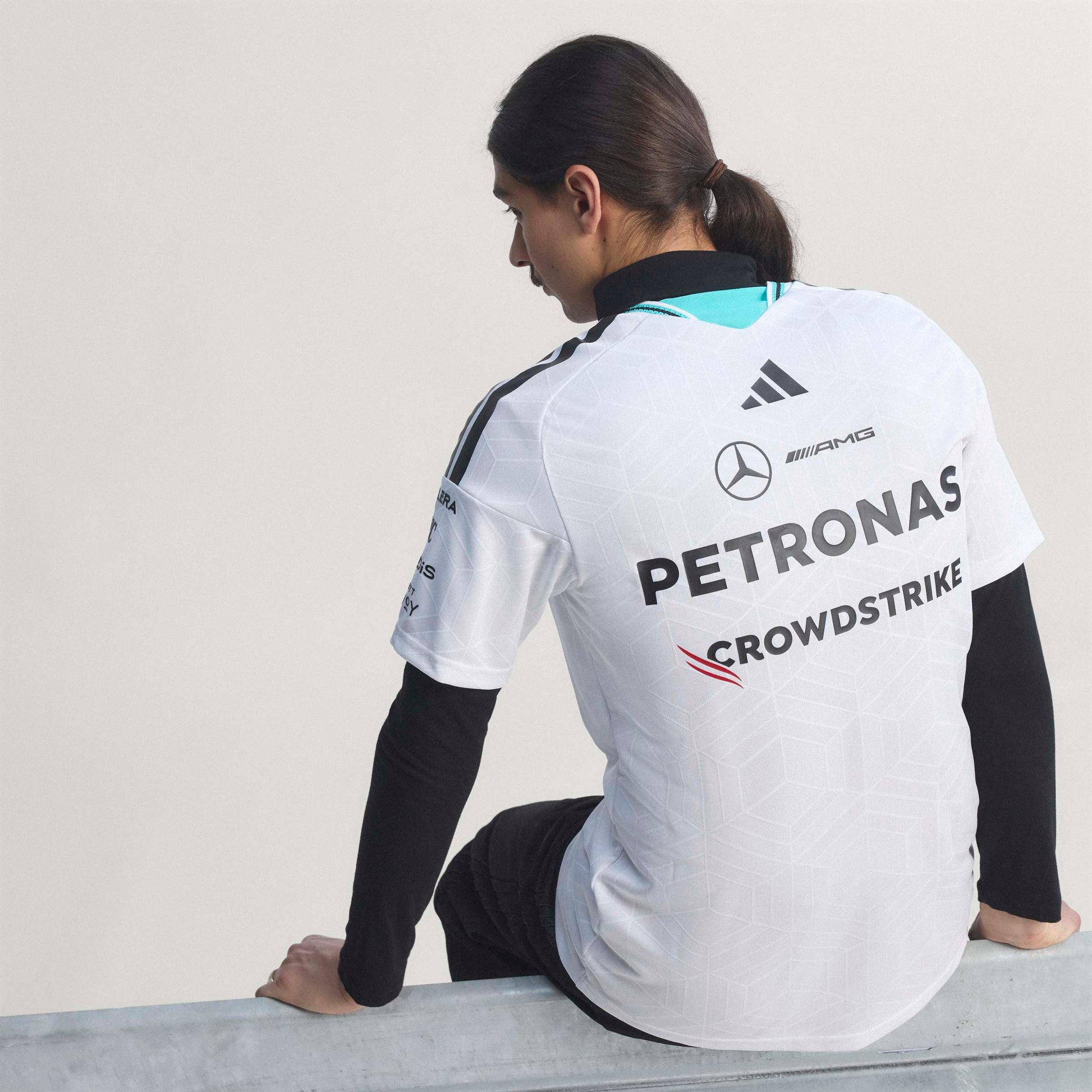 adidas Mercedes - AMG Petronas Formula One Team Driver Jersey Authentic SS26 White view 3