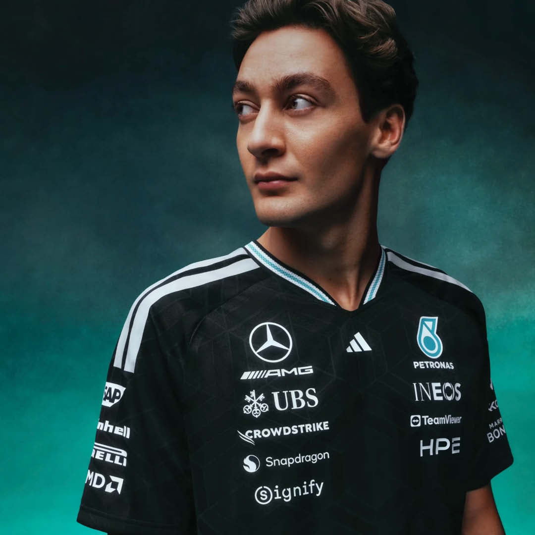 adidas Mercedes - AMG Petronas Formula One Team Driver Jersey Authentic SS26 Black view 2