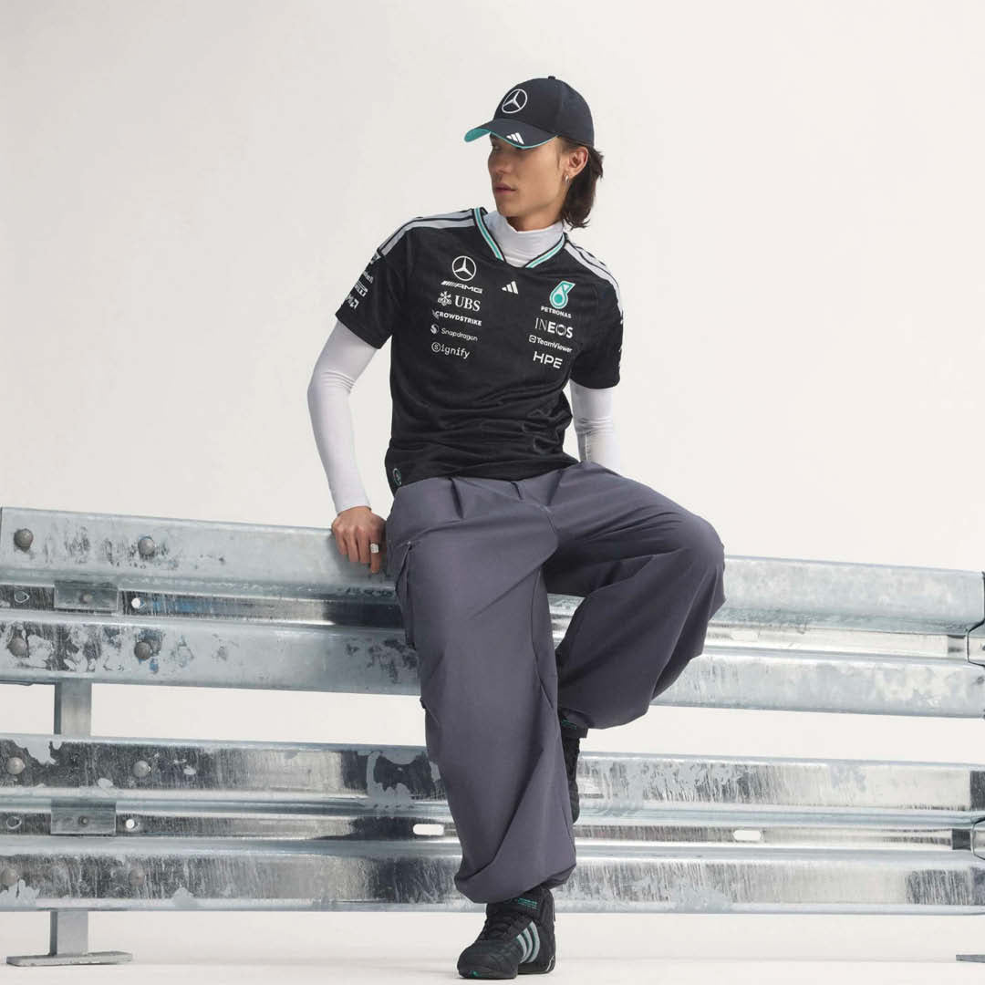 adidas Mercedes - AMG Petronas Formula One Team Driver Jersey Authentic SS26 Black view 4