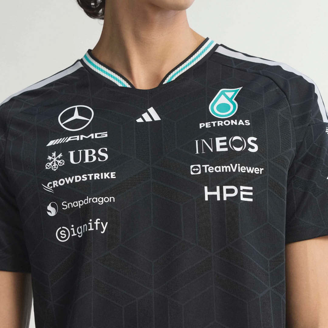 adidas Mercedes - AMG Petronas Formula One Team Driver Jersey Authentic SS26 Black view 5