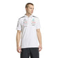 adidas Mercedes-AMG Petronas Formula One Team Engineer Polo in White and Black, product gallery image 4