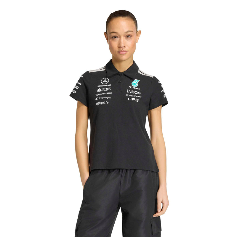 adidas Mercedes-AMG Petronas Formula One Team Engineers Polo Regular in Black and White, product gallery image 2