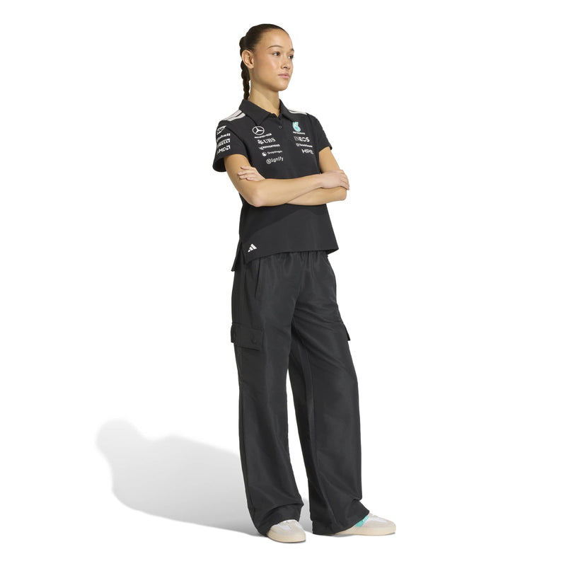 adidas Mercedes-AMG Petronas Formula One Team Engineers Polo Regular in Black and White, product gallery image 5