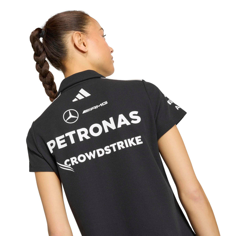adidas Mercedes-AMG Petronas Formula One Team Engineers Polo Regular in Black and White, product gallery image 7