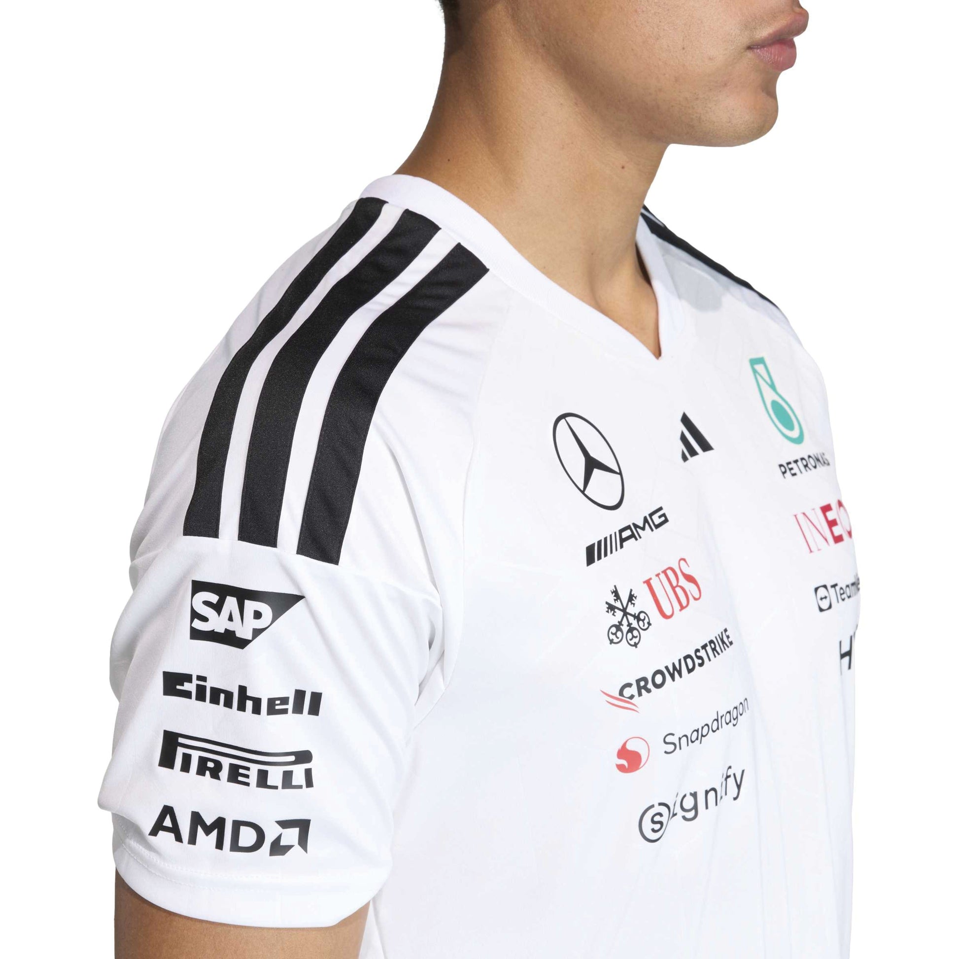 adidas Mercedes - AMG Petronas Formula One Team Driver Jersey SS26 White view 5