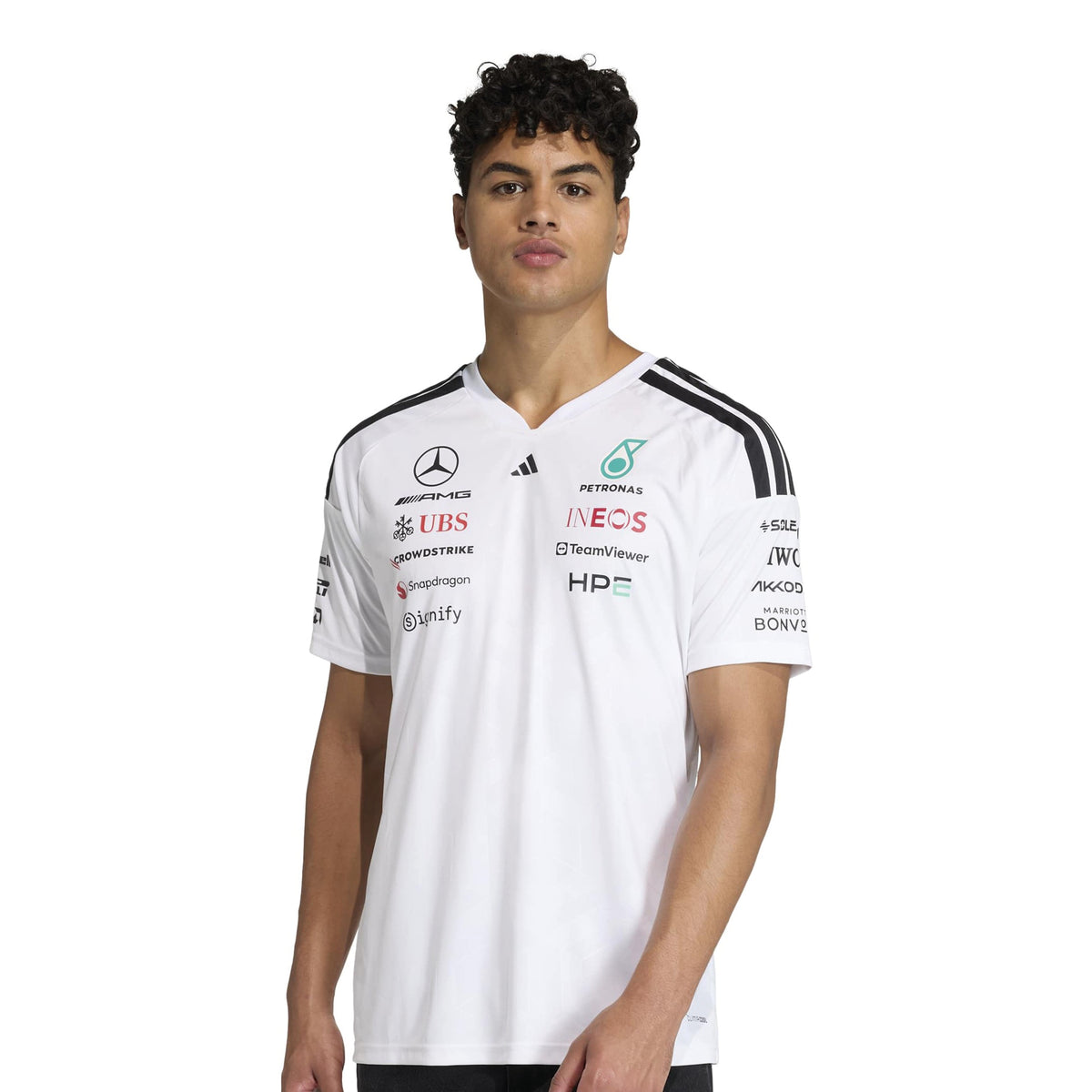 adidas Mercedes - AMG Petronas Formula One Team Driver Jersey SS26 White view 2