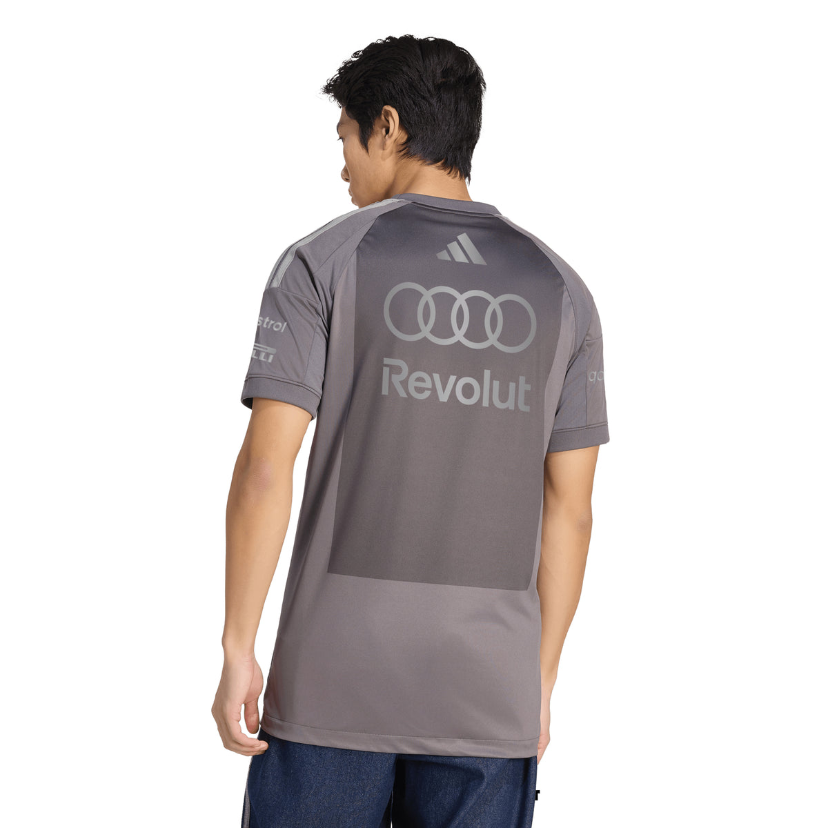 adidas Audi - Revolut Formula One Team Driver Jersey Replica Grey Strata view 4