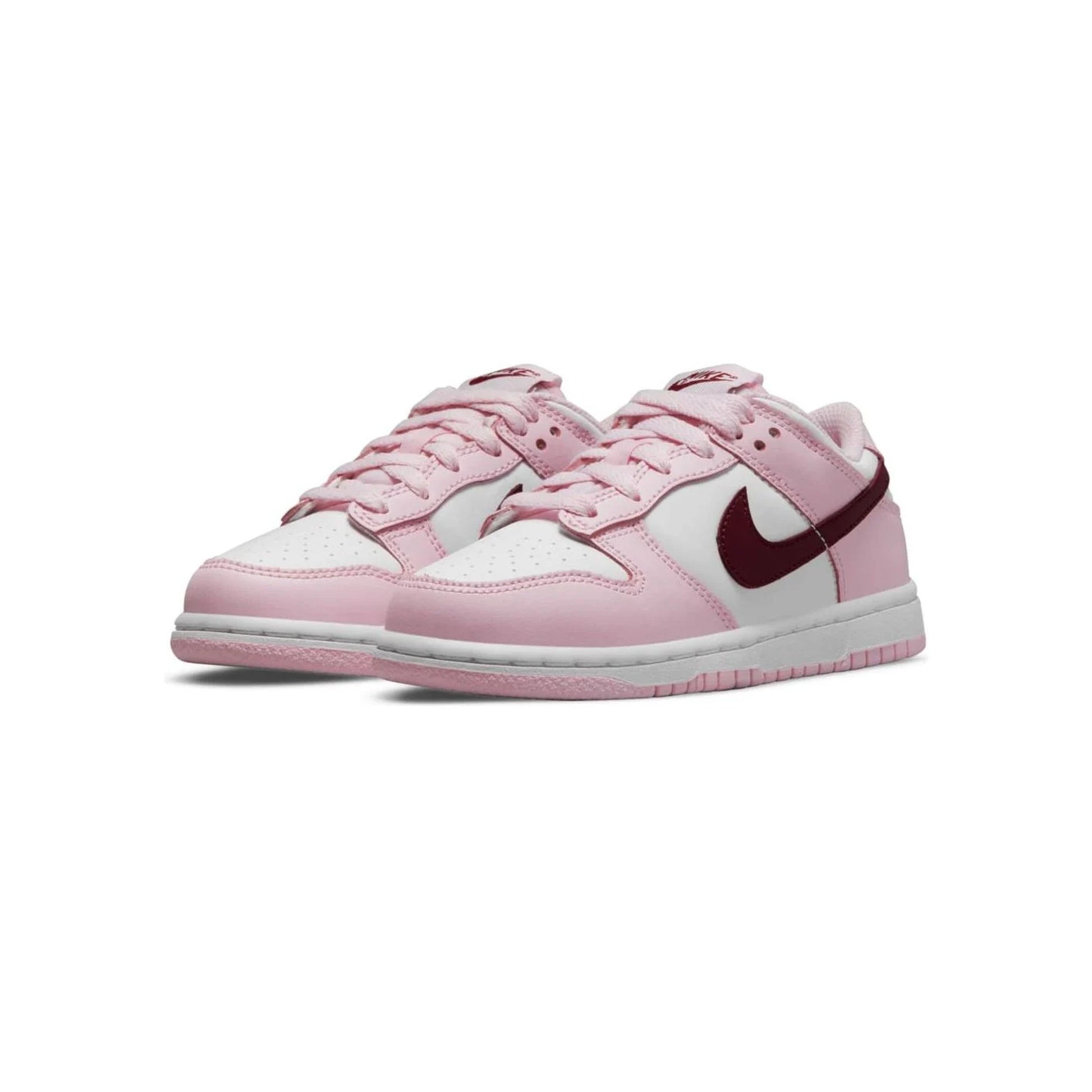 Nike Dunk Low Pink Red White (PS) view 3