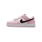 Nike Dunk Low Pink Red White (PS) view 2