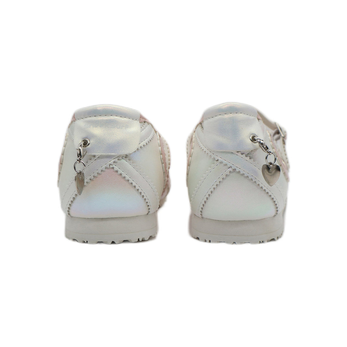 SneakSurf Mary Jane in Cloud White/Pink, front three-quarter pair view