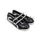 SneakSurf Mary Jane in Black White/Cream, angled pair view