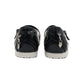 SneakSurf Mary Jane in Black White/Cream, front three-quarter pair view