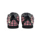 SneakSurf Mary Jane in Pink Plaid/Black, front three-quarter pair view